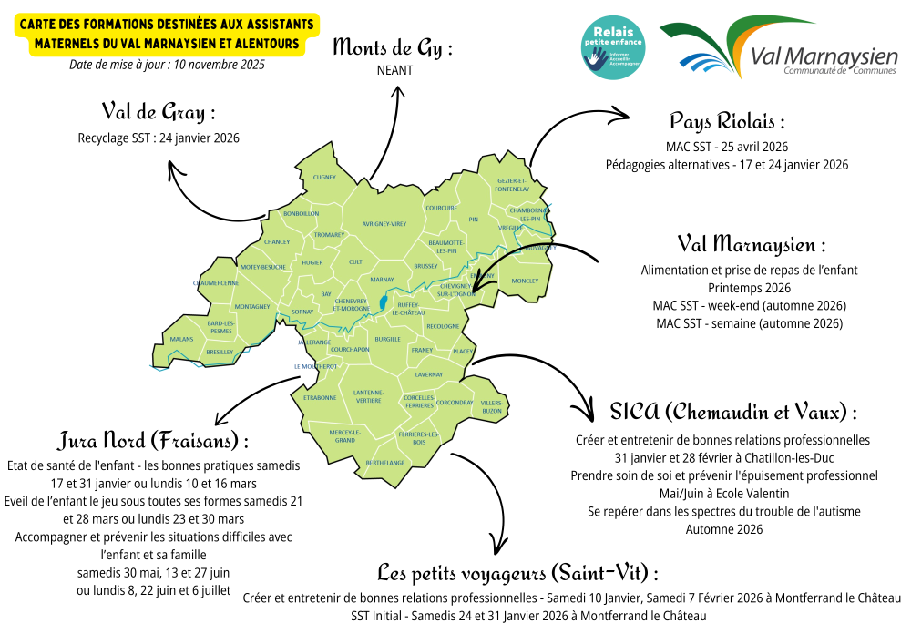 Carte des Assistant(e)s Maternel(le)s CCVM