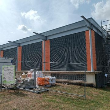 Le gymnase en travaux