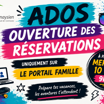 Programme ADOS Vacances ETE 2026