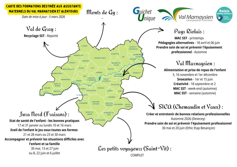 Carte Assistant(e)s Maternel(le)s CCVM
