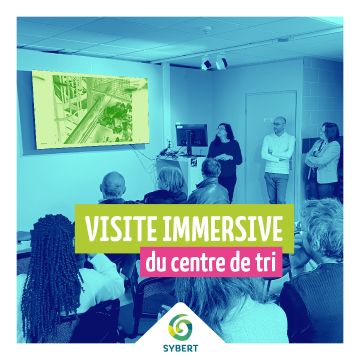 Visite immersive au centre de tri des déchets - SYBERT