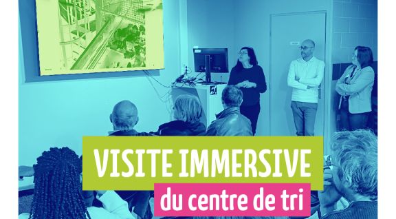 Visite immersive au centre de tri des déchets - SYBERT