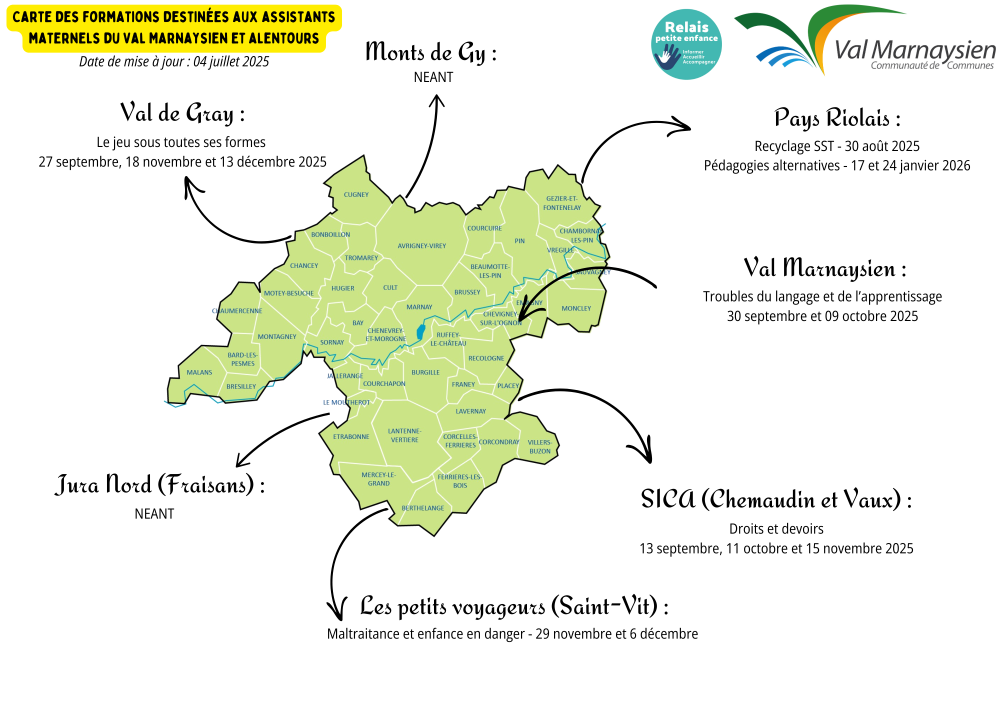 Carte des formations 
